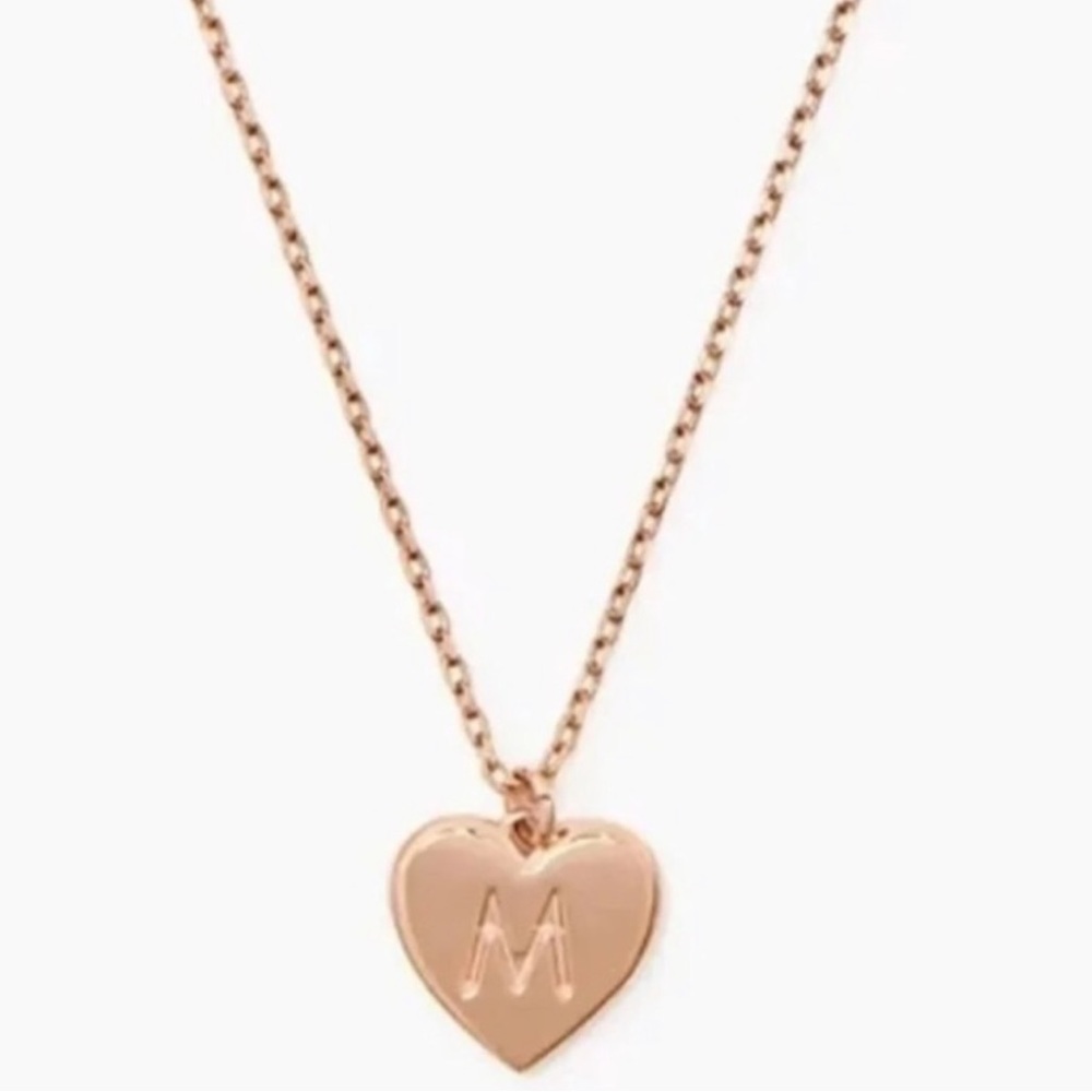 $69 Kate Spade Initial Here “M” Heart Pendant Necklace